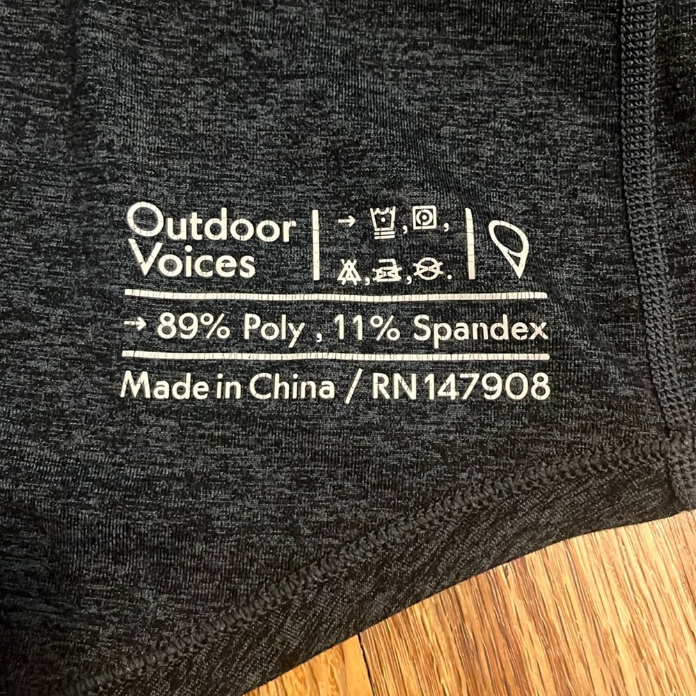 Outdoor voices gray racer back tank
